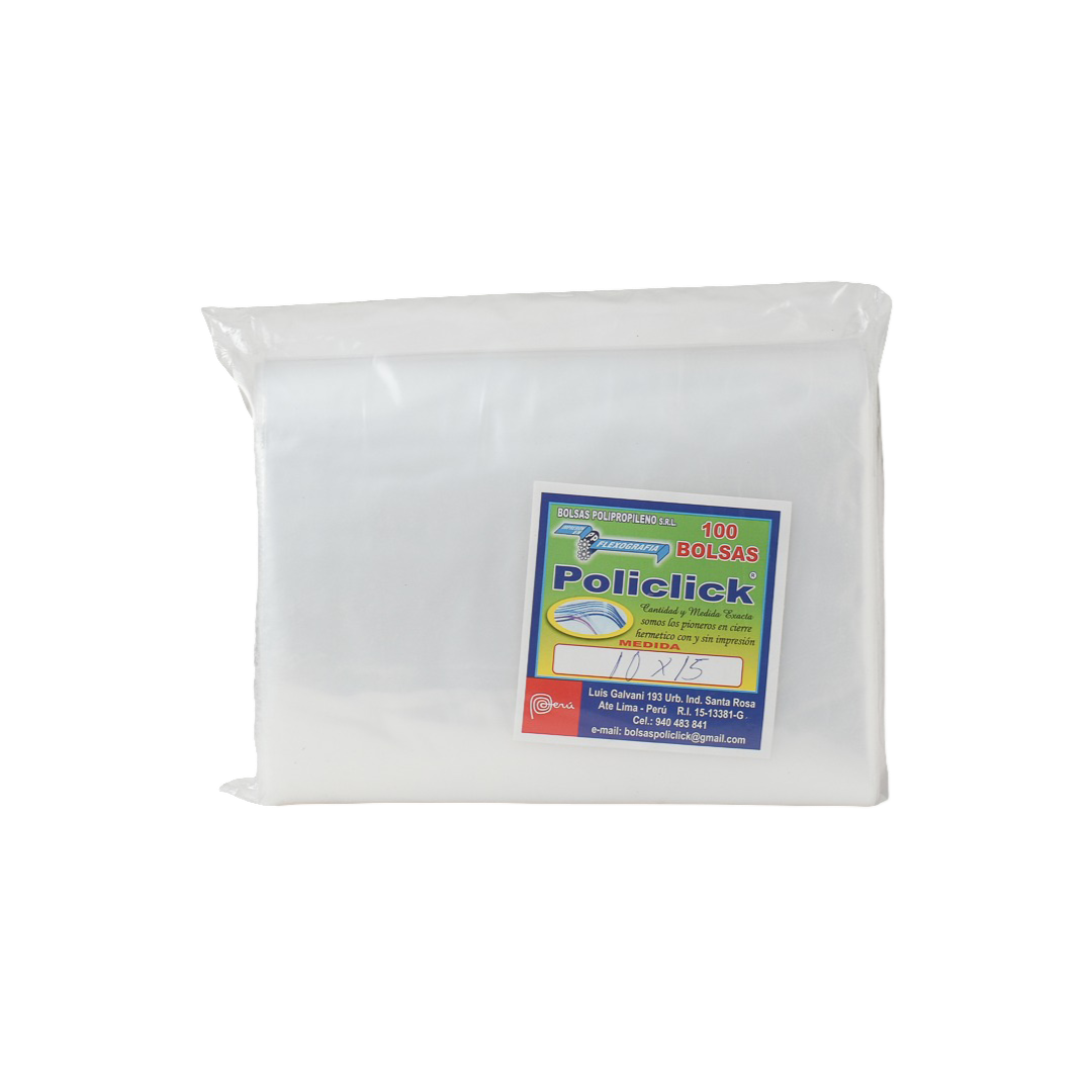BOLSA HERMÉTICA ZIPLOC 10 X 15 - GENÉRICO
