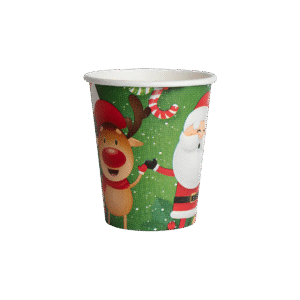 VASO 09 OZ POLIPAPEL NAVIDAD - IMPORTADO