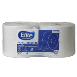 PAPEL HIGIÉNICO JUMBO 500M X4 ROLLOS 361571 - ELITE