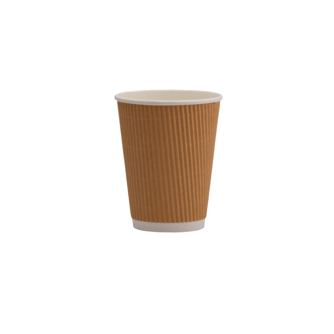 VASO 12 OZ CORRUGADO MOCA - IMPORTADO